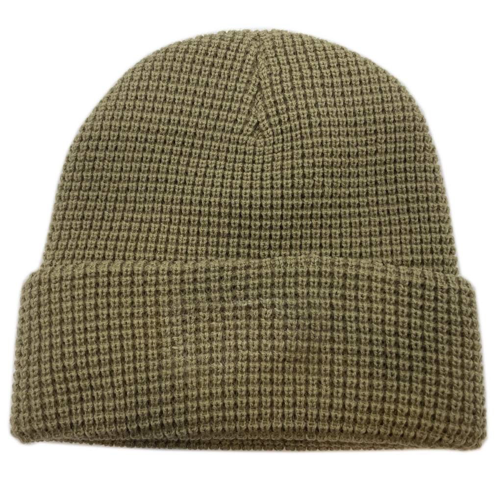 Waffle Beanie with Glue Residue