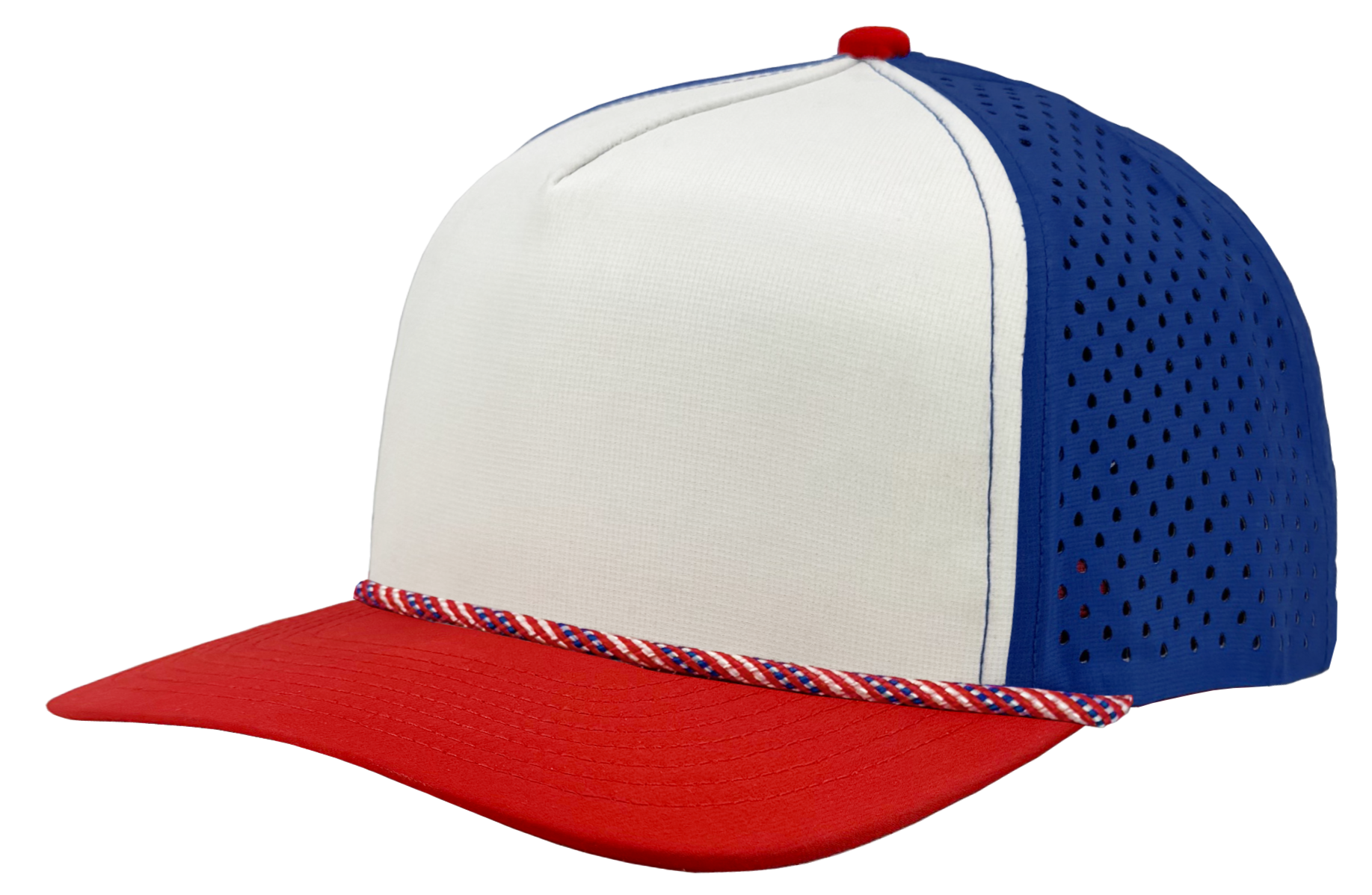 red white blue american flag rope blackhawk 5 panel rope hat