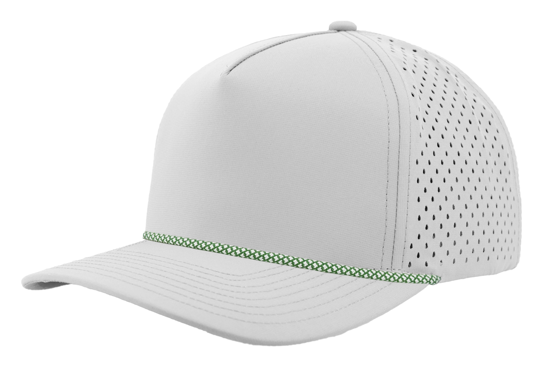 Custom Hat off white masters green chainlink rope snapback hat front side view zapped headwear blackhawk r+