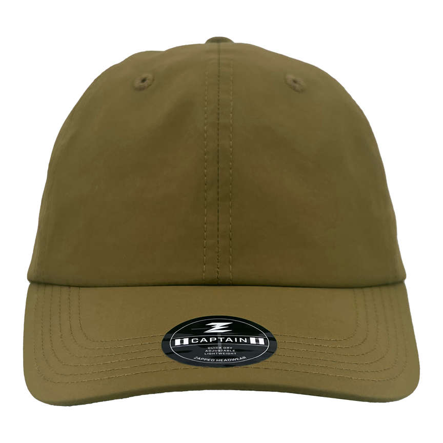 captain Custom Hat unstructured dad hat caramel