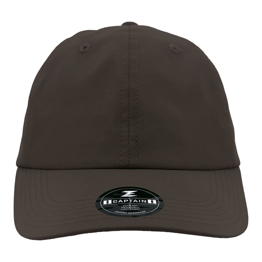 Custom Hat captain unstructured dad hat charcoal