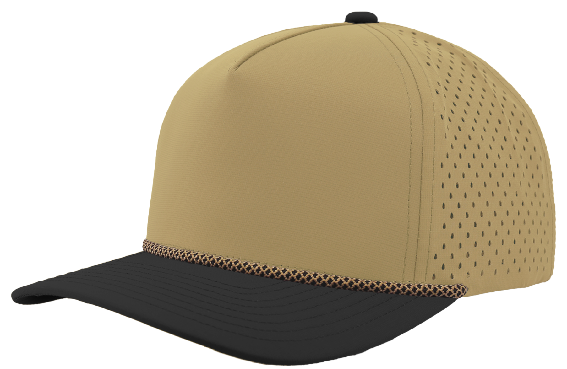 blackhawk custom hat khaki black chainlink rope hat