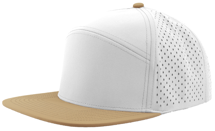 Custom Hat Osprey Khaki White Slant View