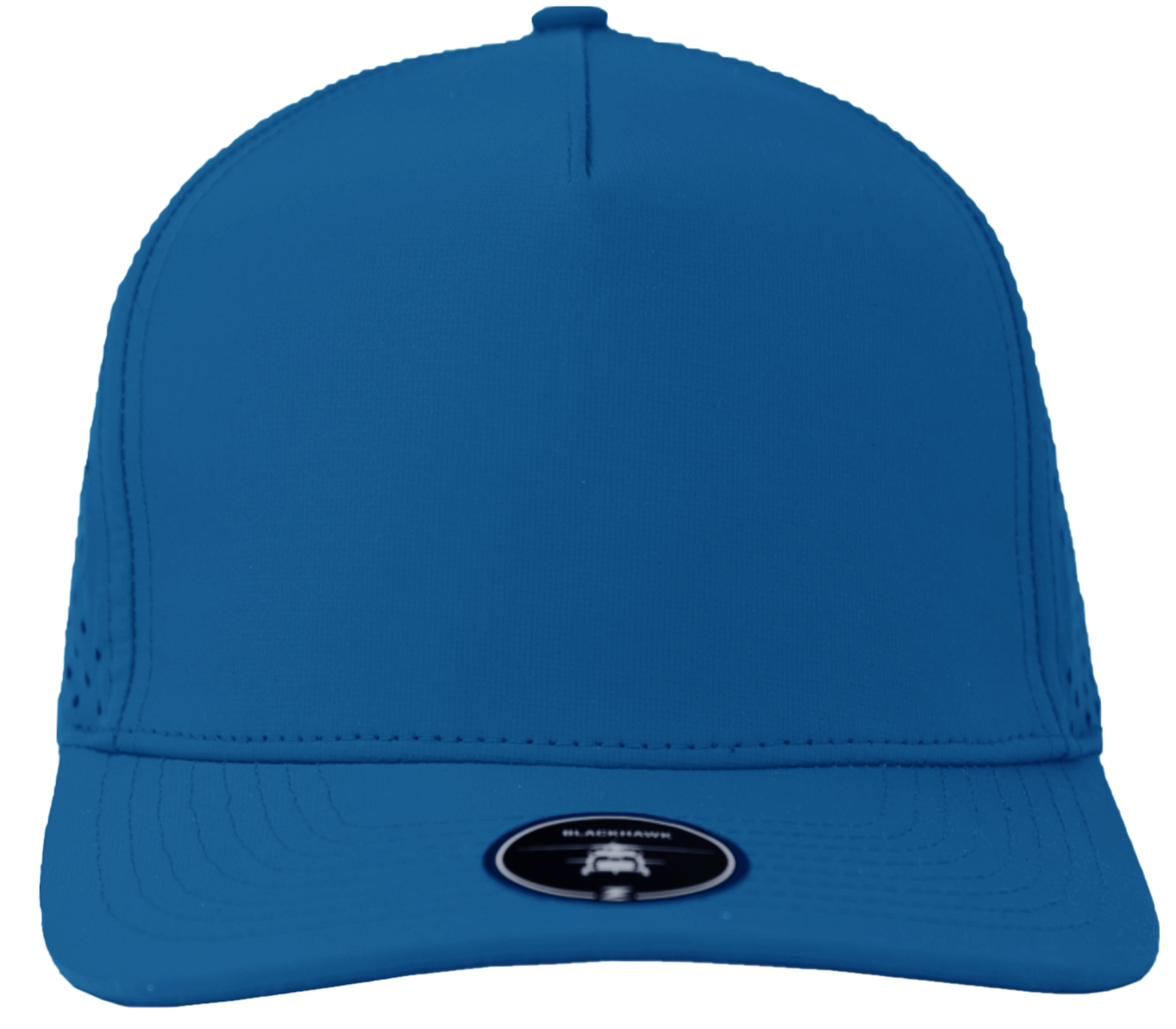 ocean blue blackhawk five panel Custom Hat 