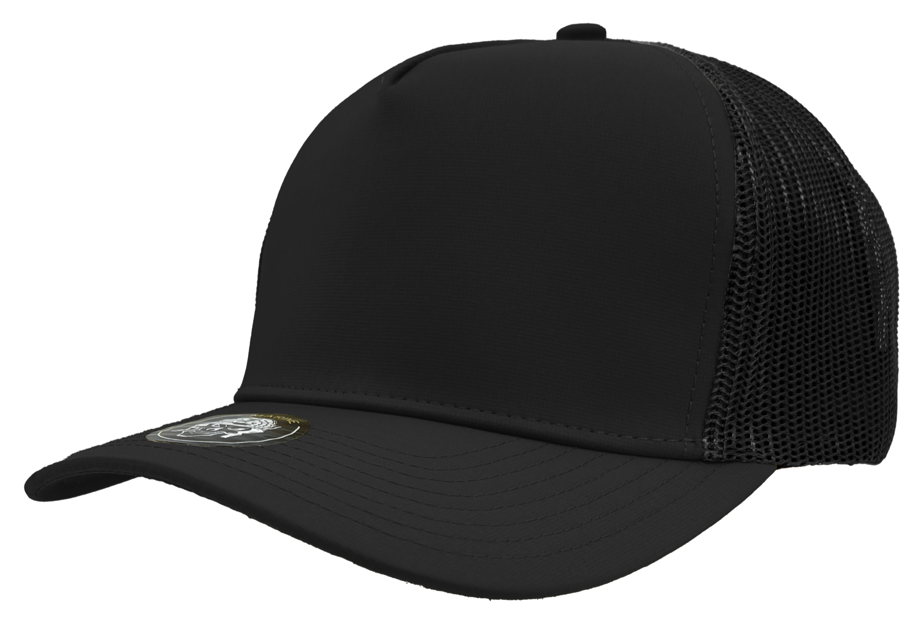 custom hat marine slant view black mesh