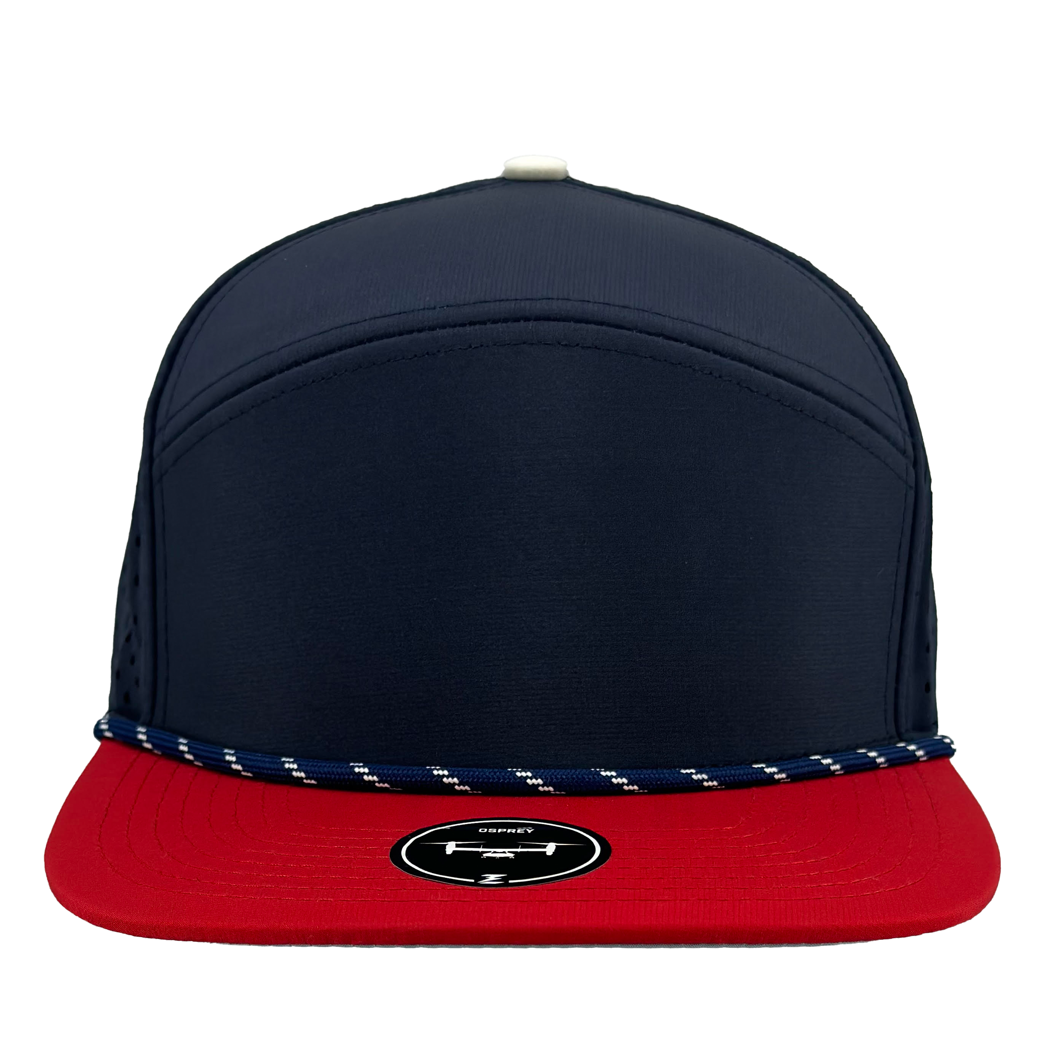 red white blue custom rope hat for golf and outdoors