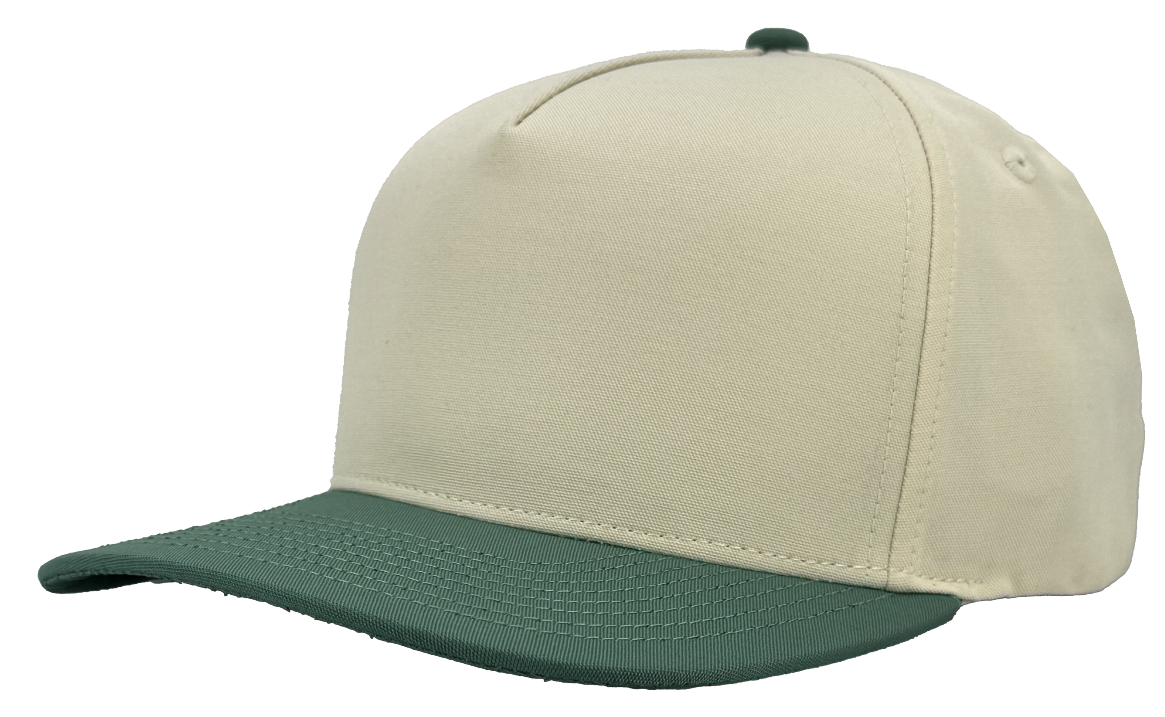 VINTAGE 5 PANEL MASTERS GREEN WHITE HAT
