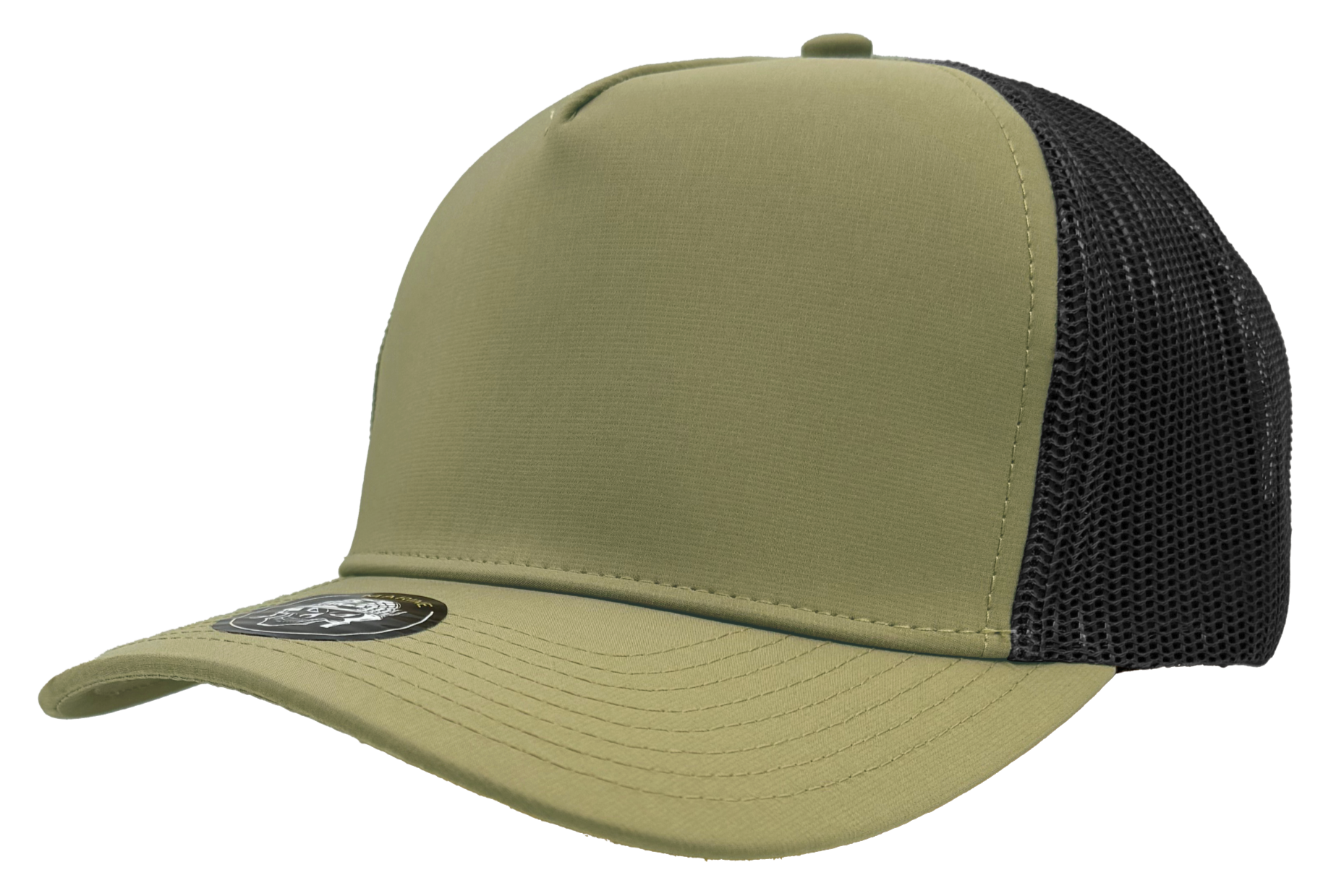custom hat marine slant view loden black mesh