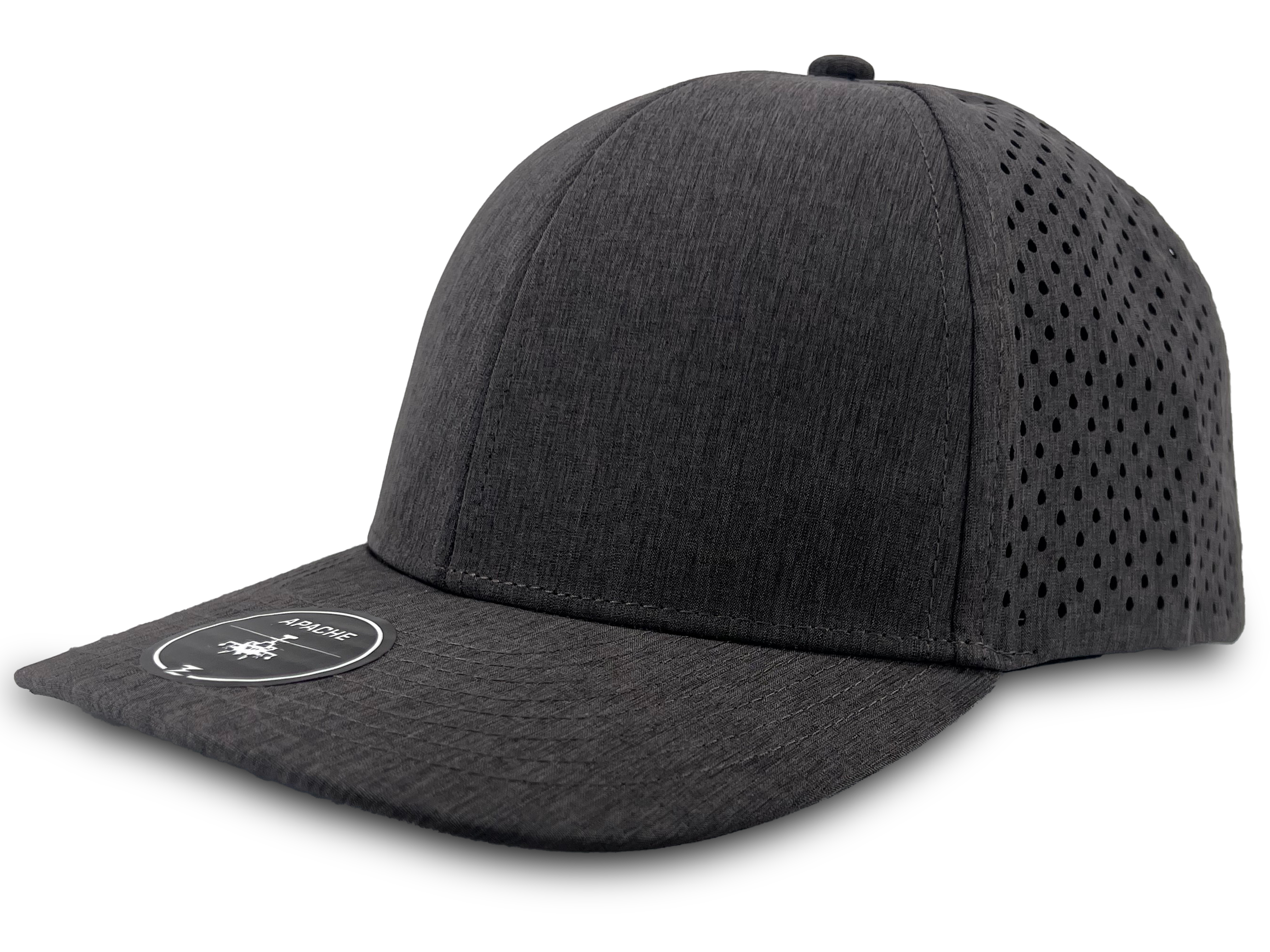 Graphite Custom Hat apache 6 panel snapback hat