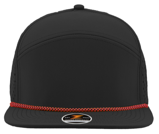 Osprey black with red rope Custom Hat
