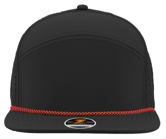 Osprey black with red rope Custom Hat 