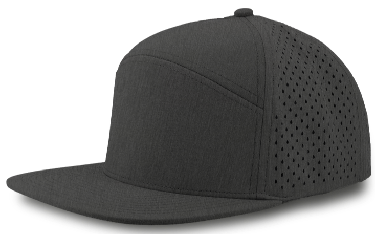 Osprey Custom Hat Graphite 7 panel snapback hat