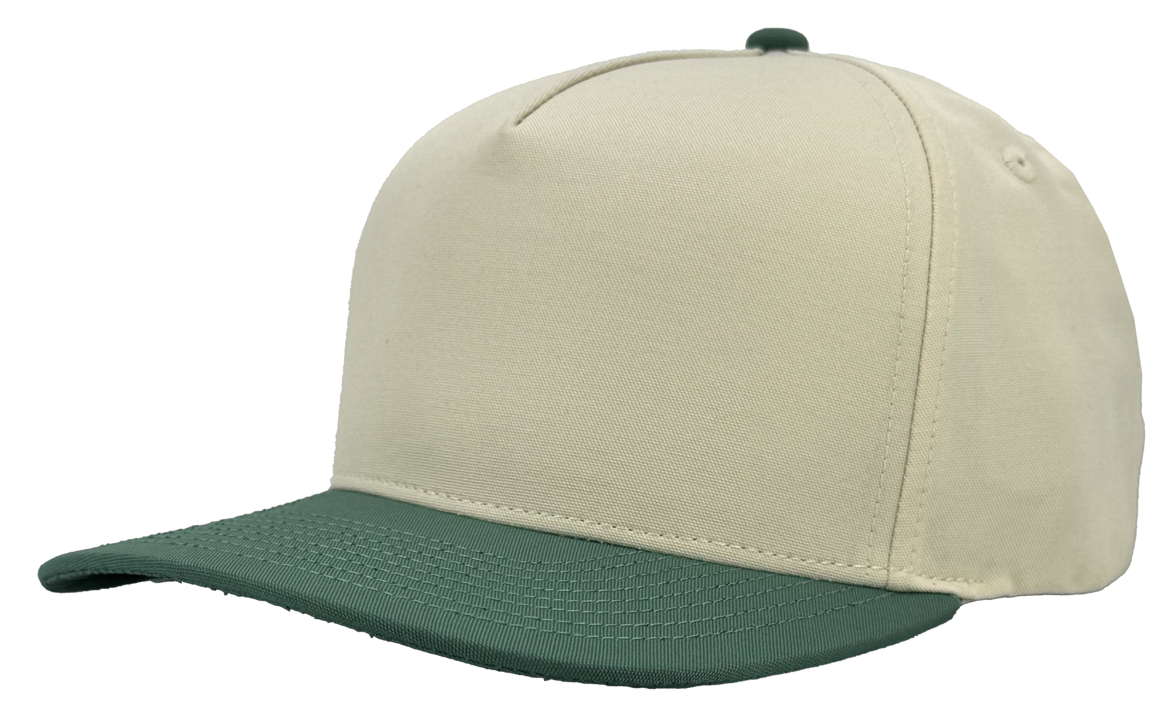 VINTAGE 5 PANEL MASTERS GREEN WHITE Custom HAT