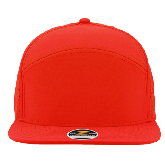 osprey red 7 panel Custom Hat