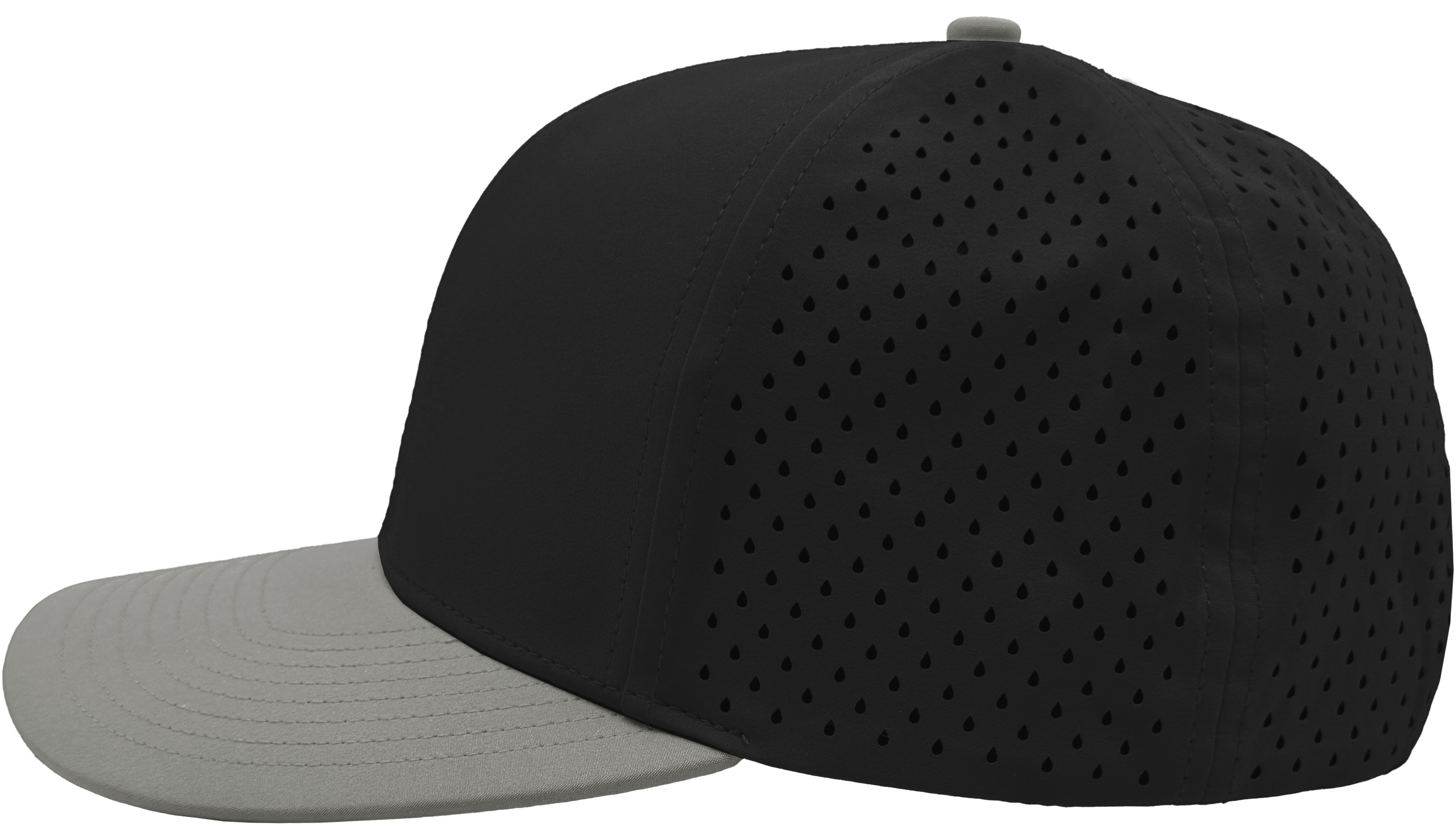 Custom hat for embroider 6 panel black grey