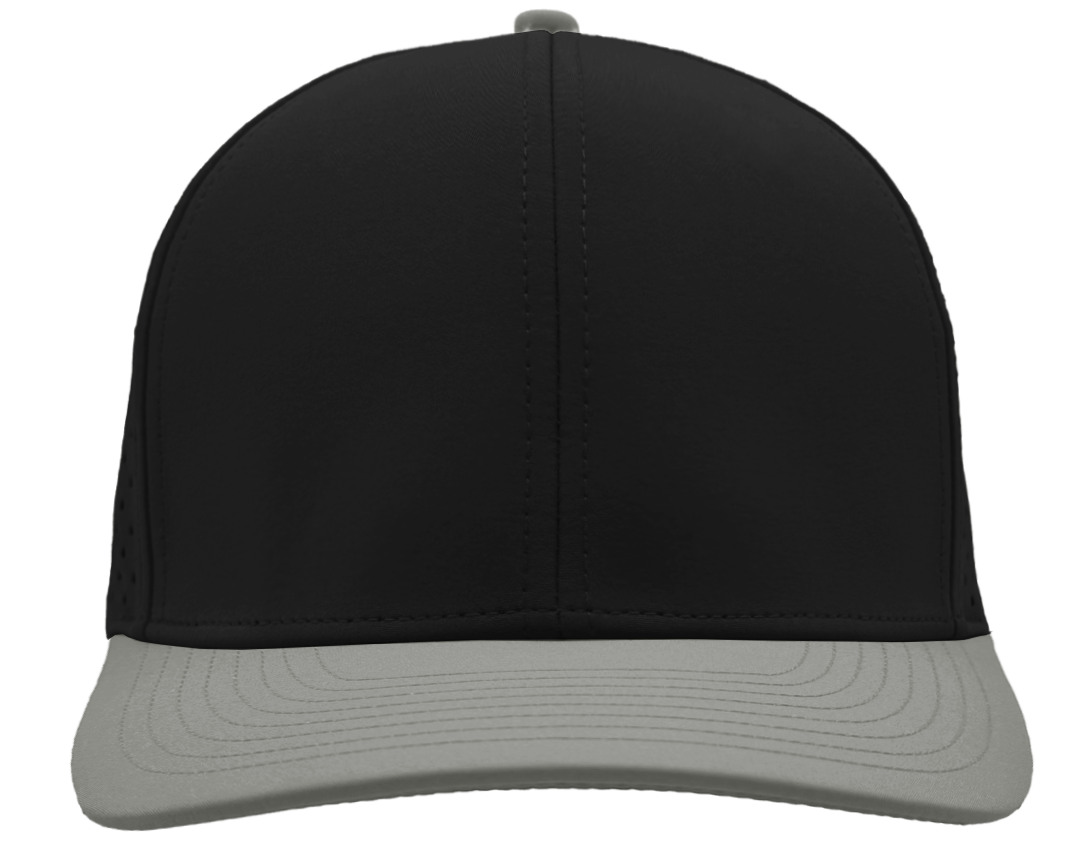 Custom hat for embroider 6 panel black grey