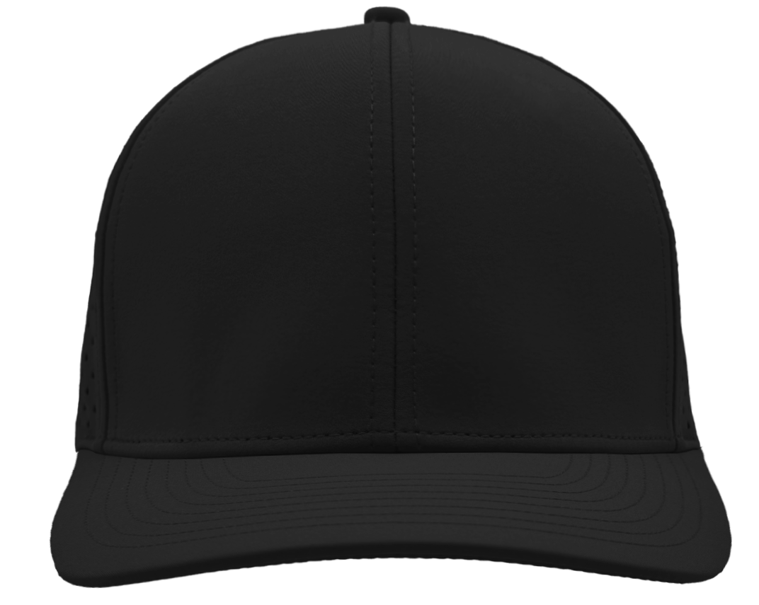 Custom hat for embroider 6 panel black