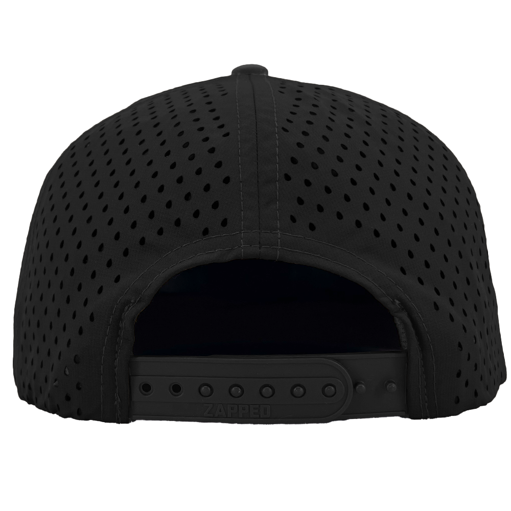 Custom hat for embroider 6 panel black