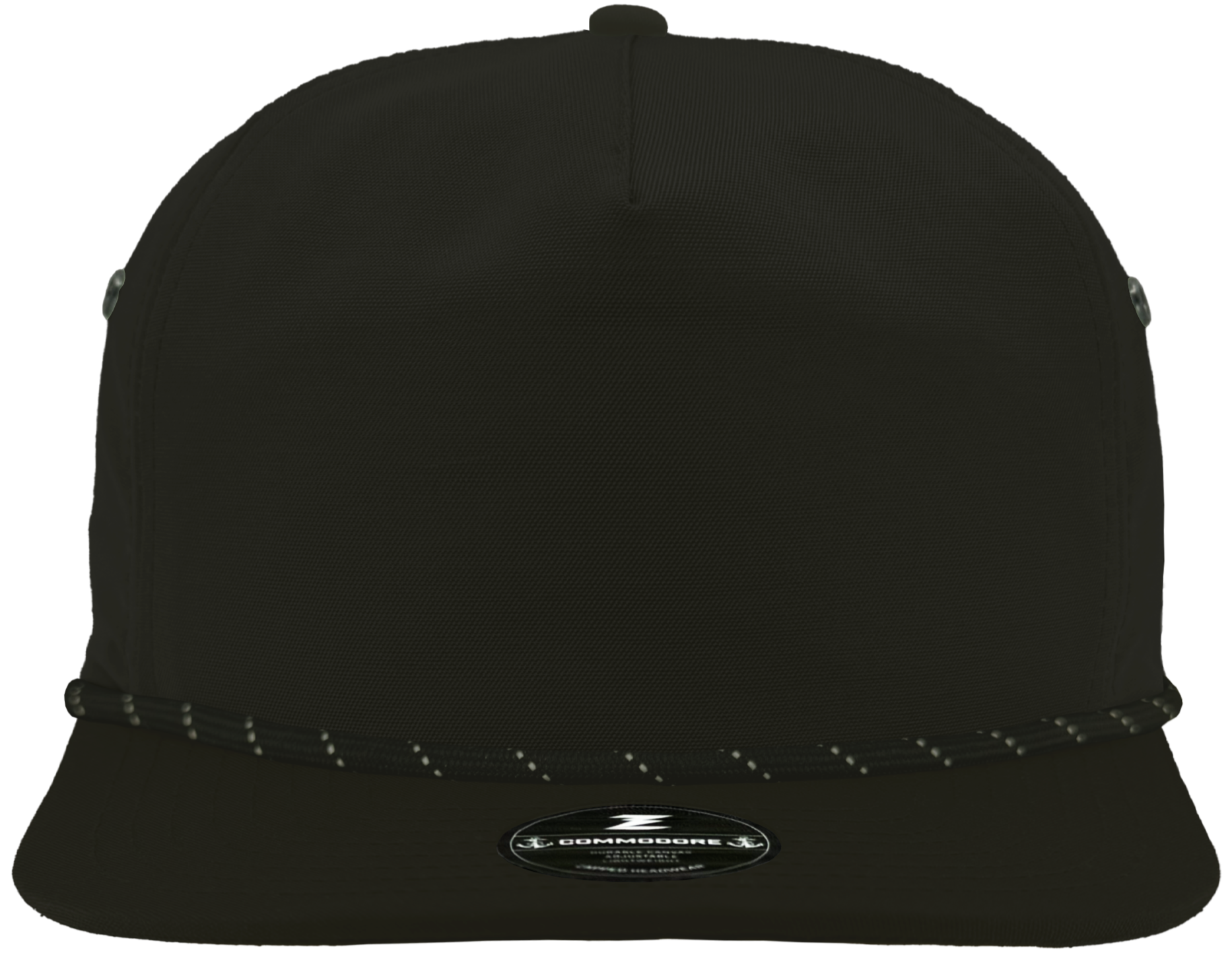 custom hat black with rope