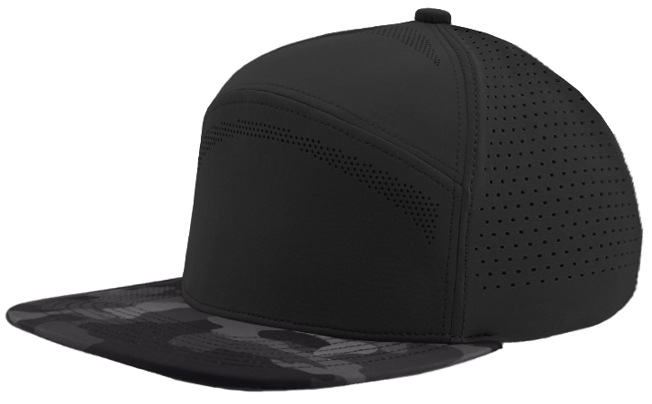Osprey Elite Black camo perforated flexfit hat
