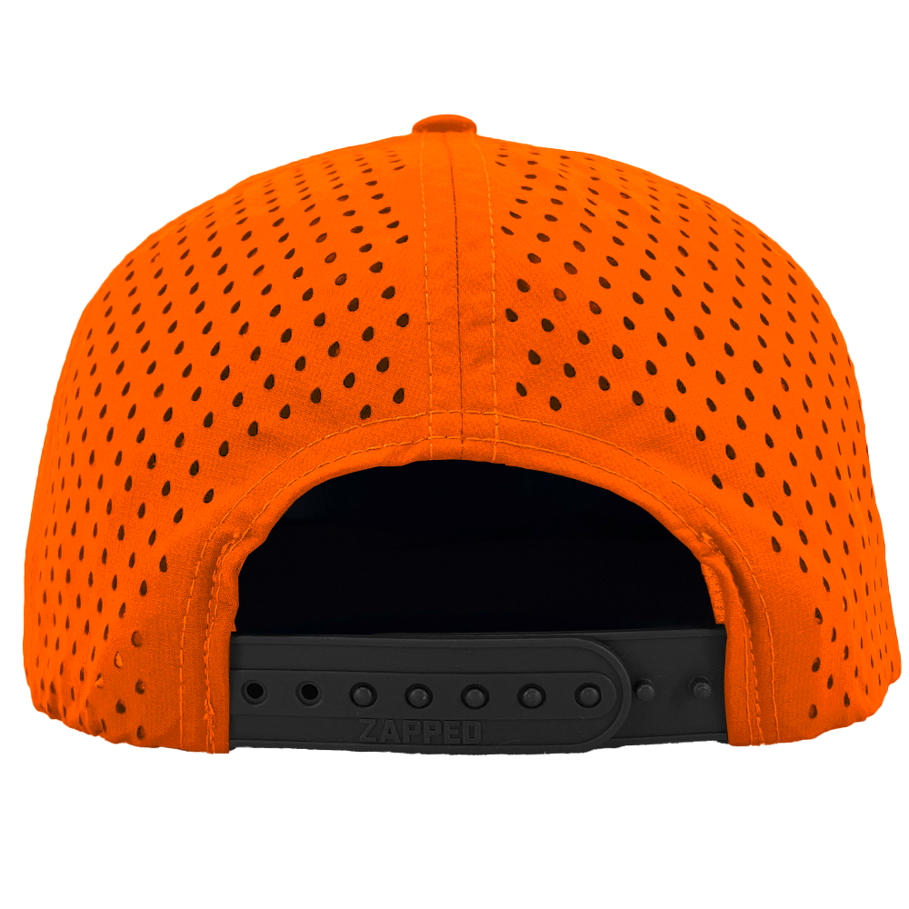 blaze orange Custom Hat zapped headwear snapback