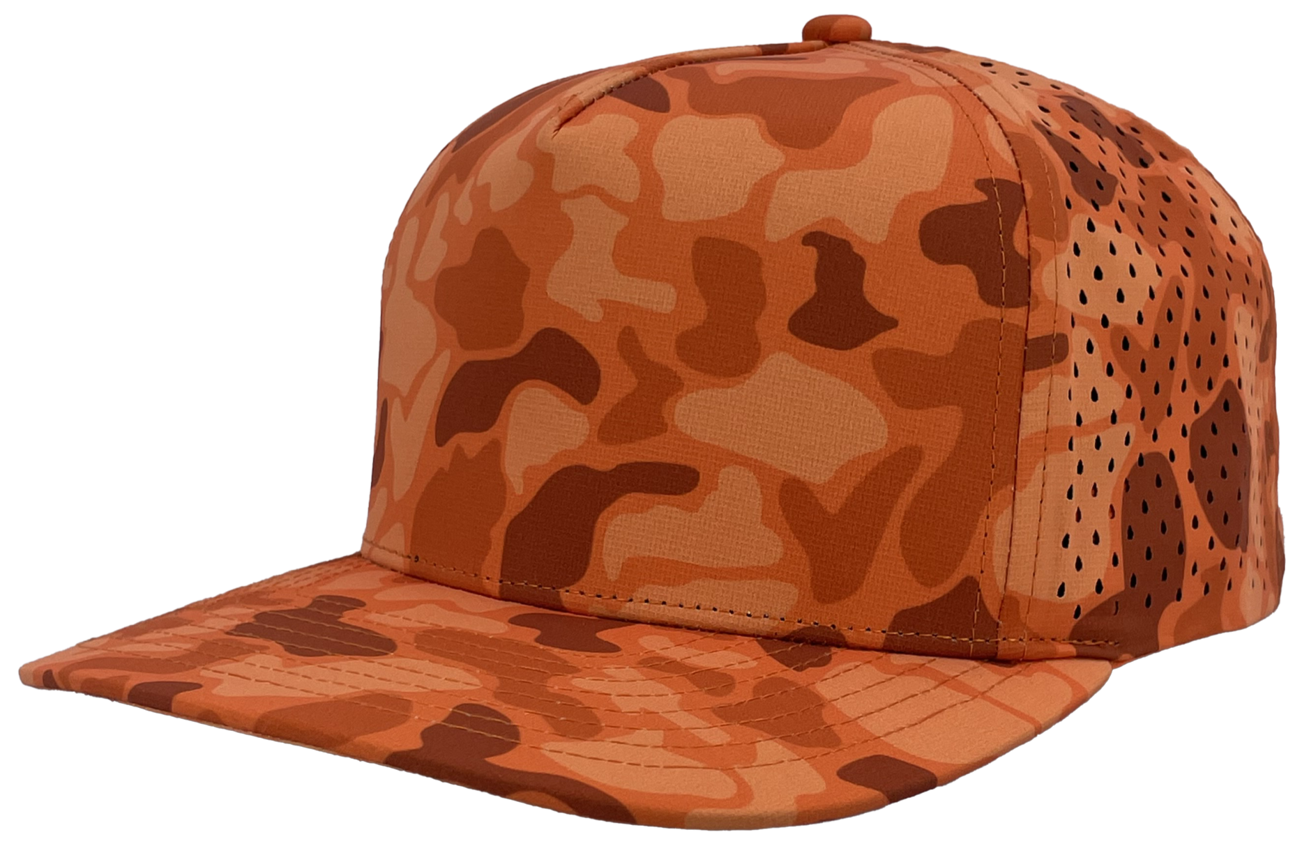 blaze orange old school camo blackhawk snapback Custom Hat 