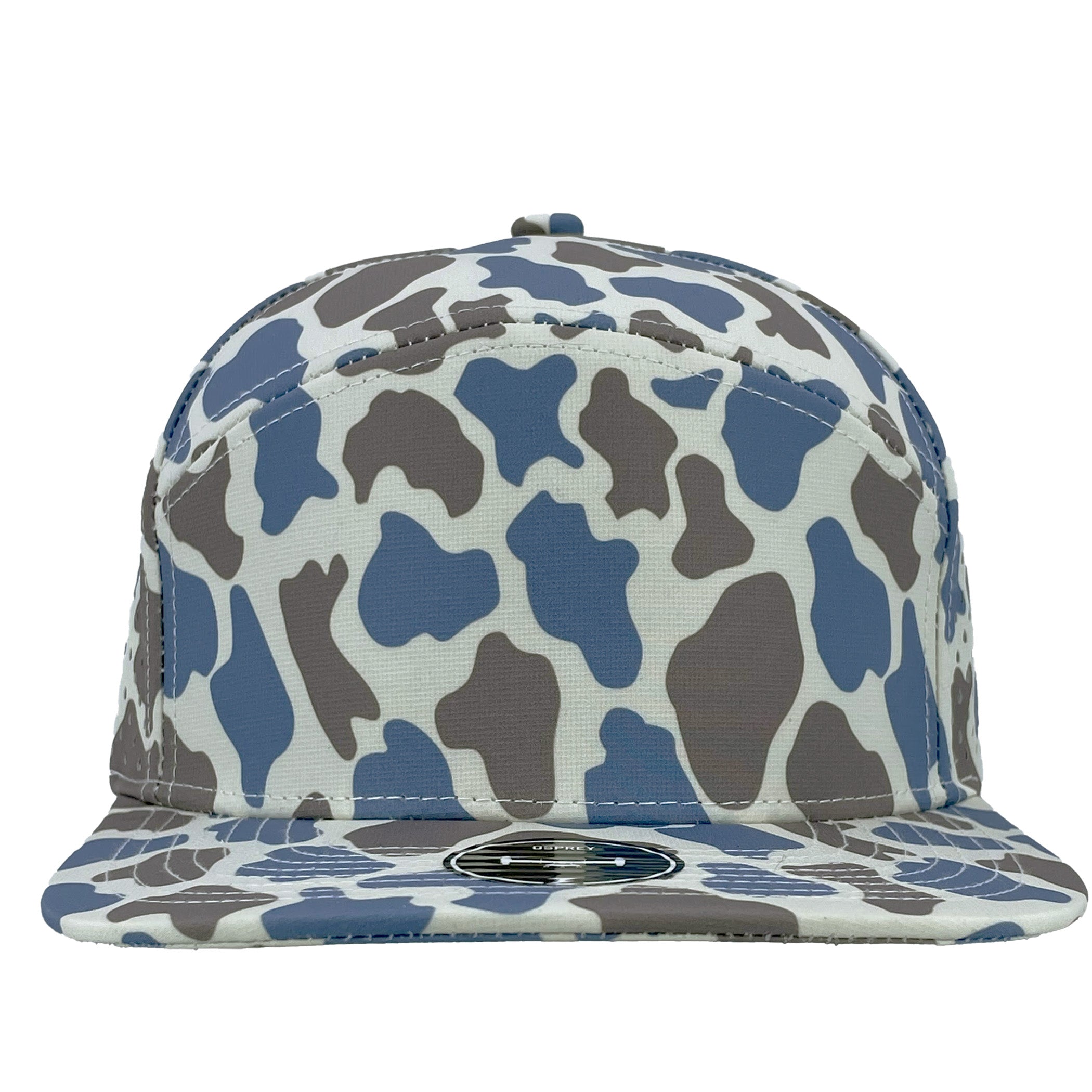 blue old school camo osprey Custom Hat slant