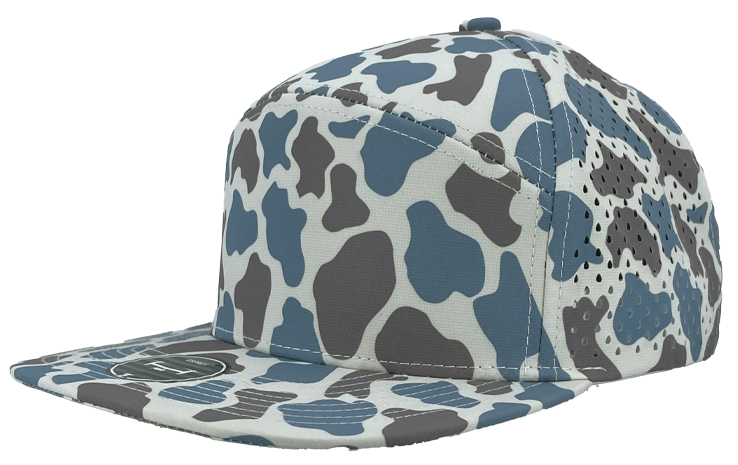 blue old school camo osprey Custom Hat slant