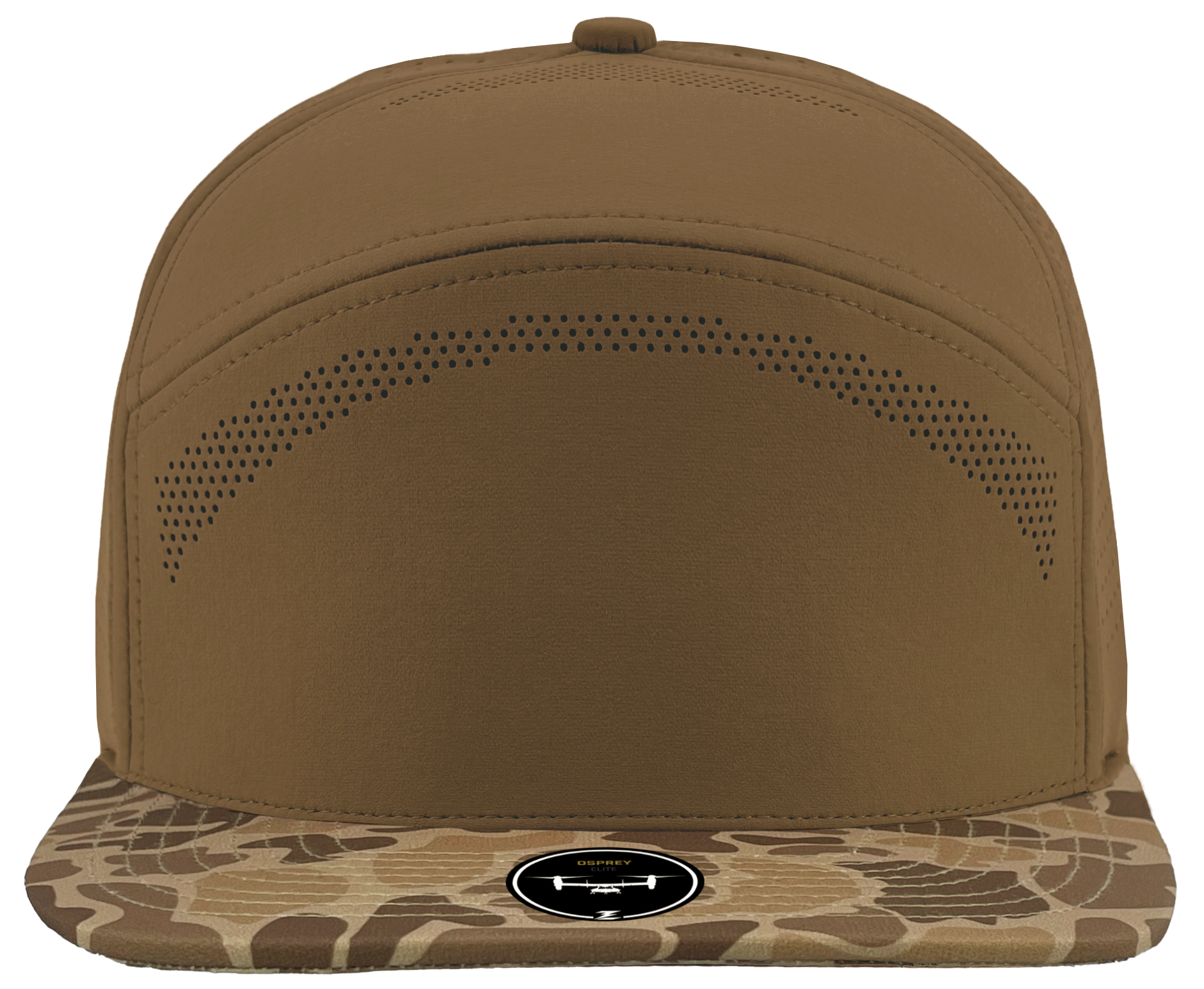 Osprey Elite Brown camo perforated flexfit hat