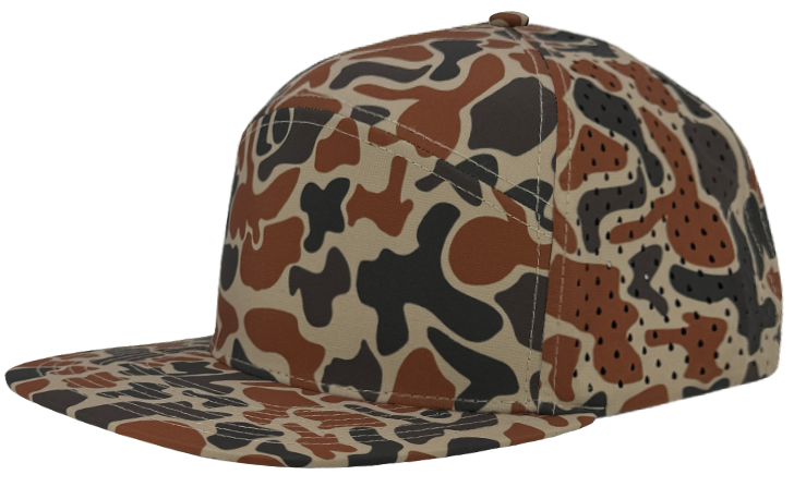 osprey Burnt orange camo 7 panel hat