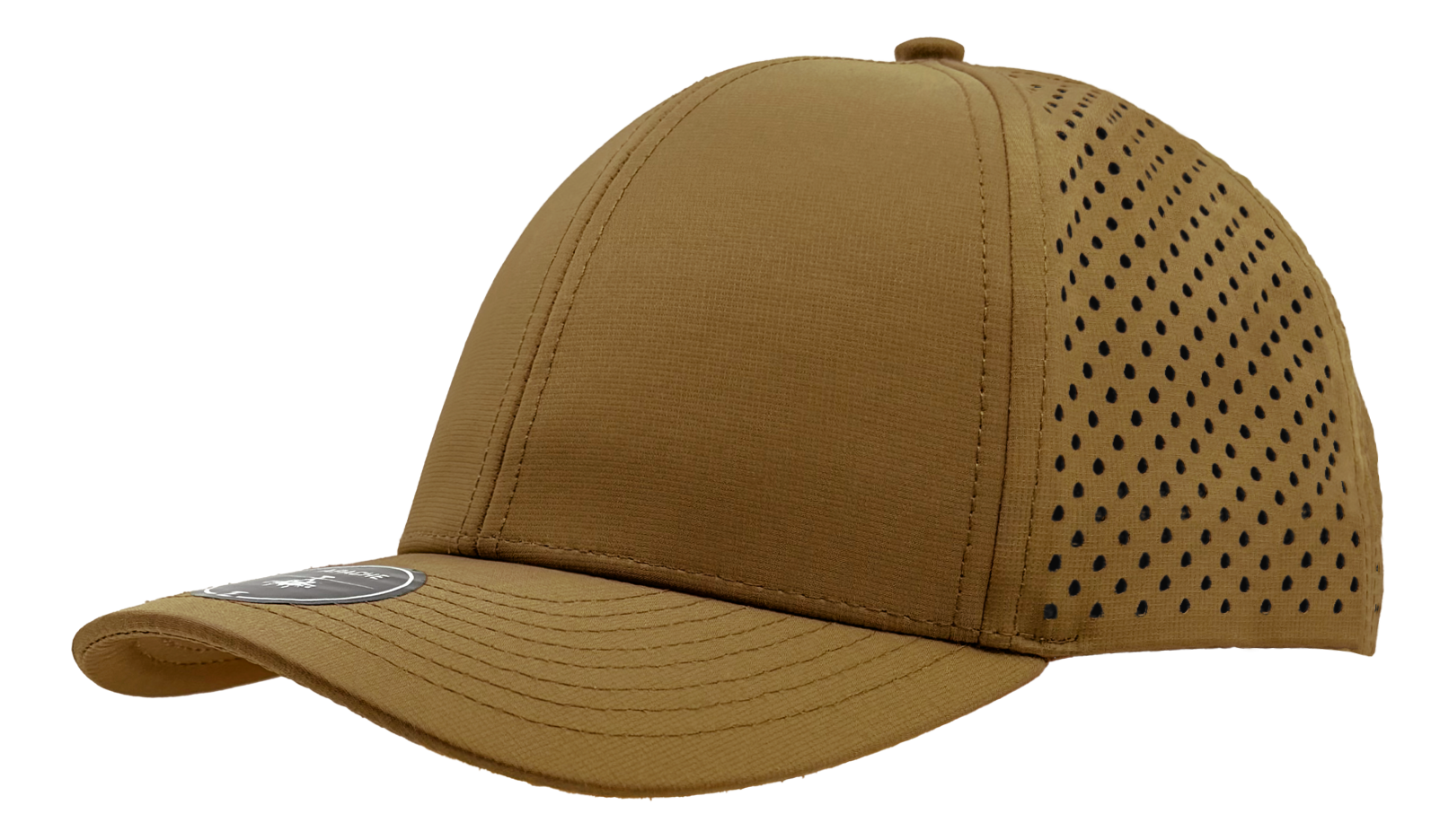 custom hat apache slant view caramel brown tan