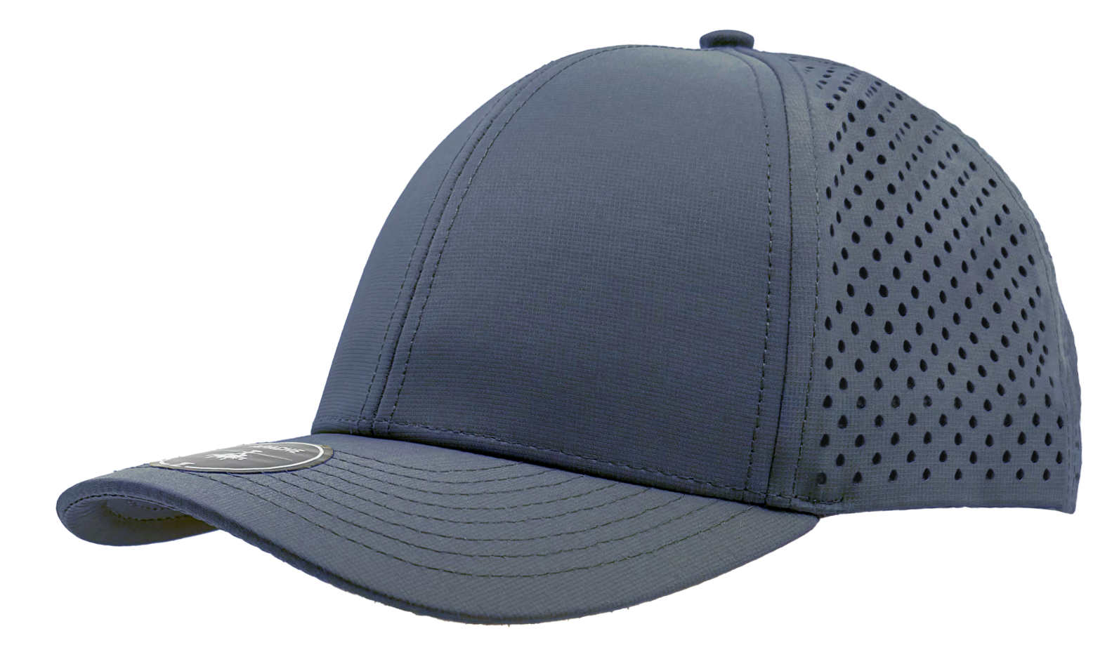 custom hat apache slant view light navy blue