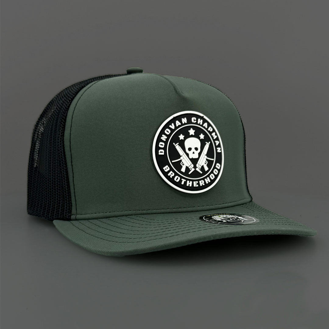 Custom Hat with rubber pvc patch for Donovan Chapman music