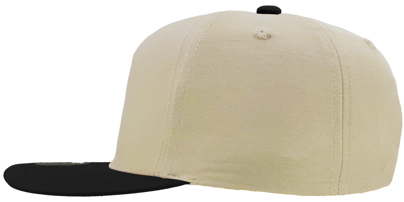 custom hat patriot off white black bill side view