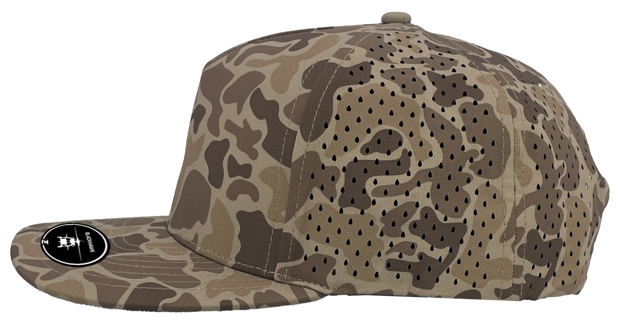 brown old school camo blackhawk snapback Custom Hat