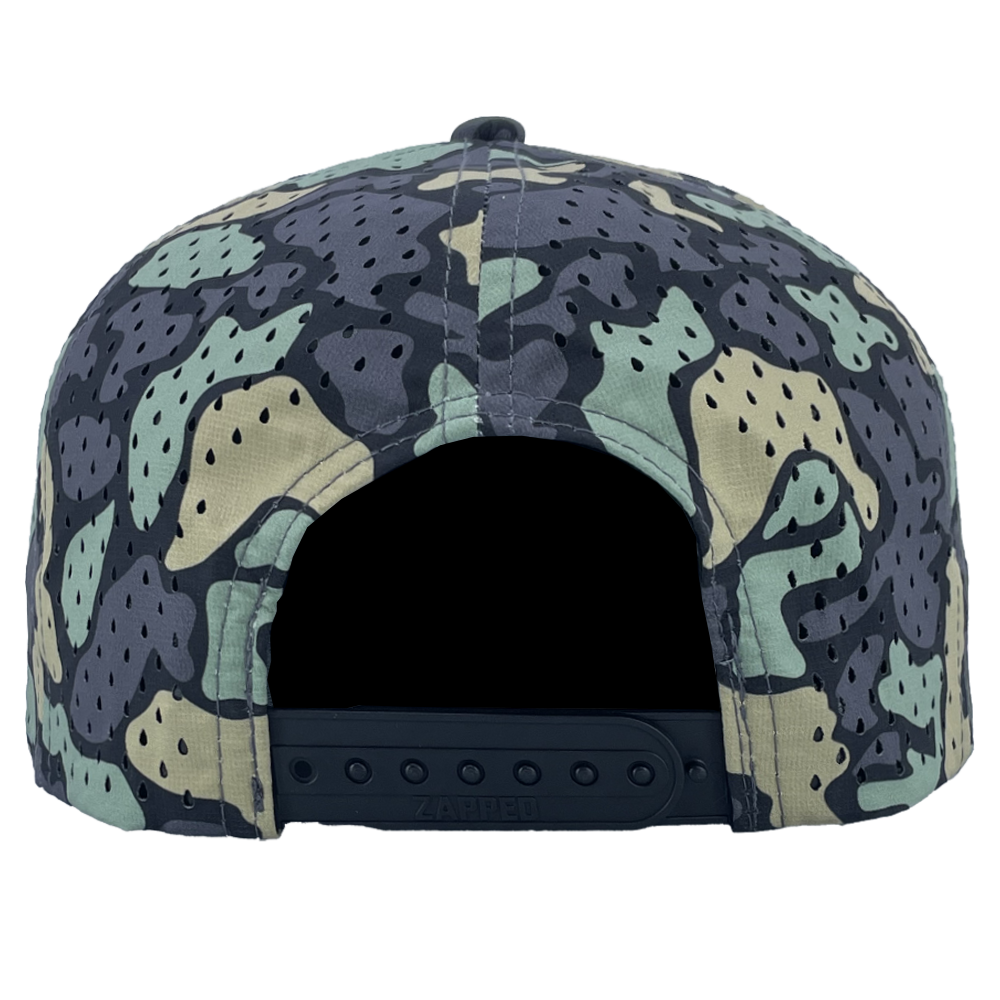 dino old school camo blackhawk snapback Custom Hat back