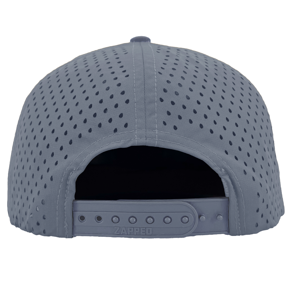 Custom hat for embroider 6 panel dusty blue