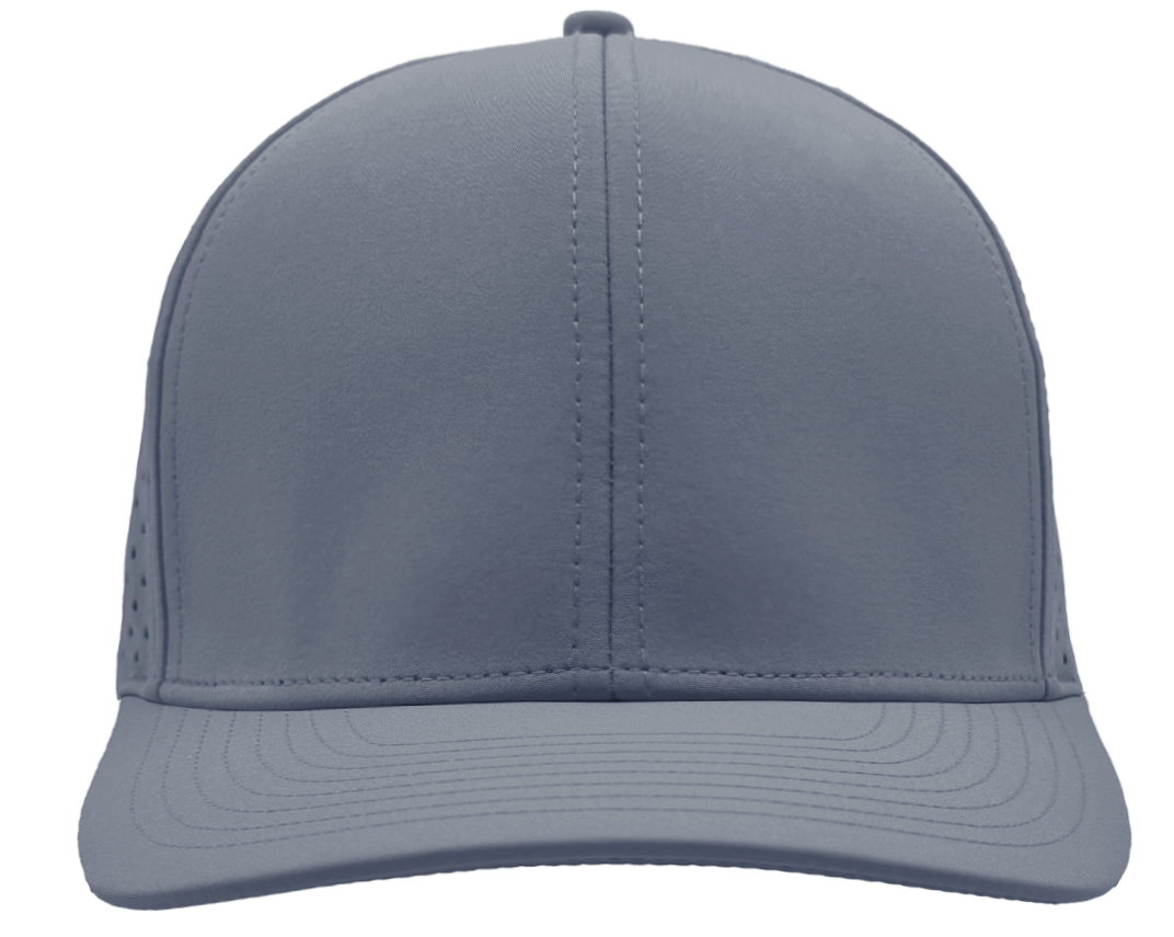 Custom hat for embroider 6 panel dusty blue