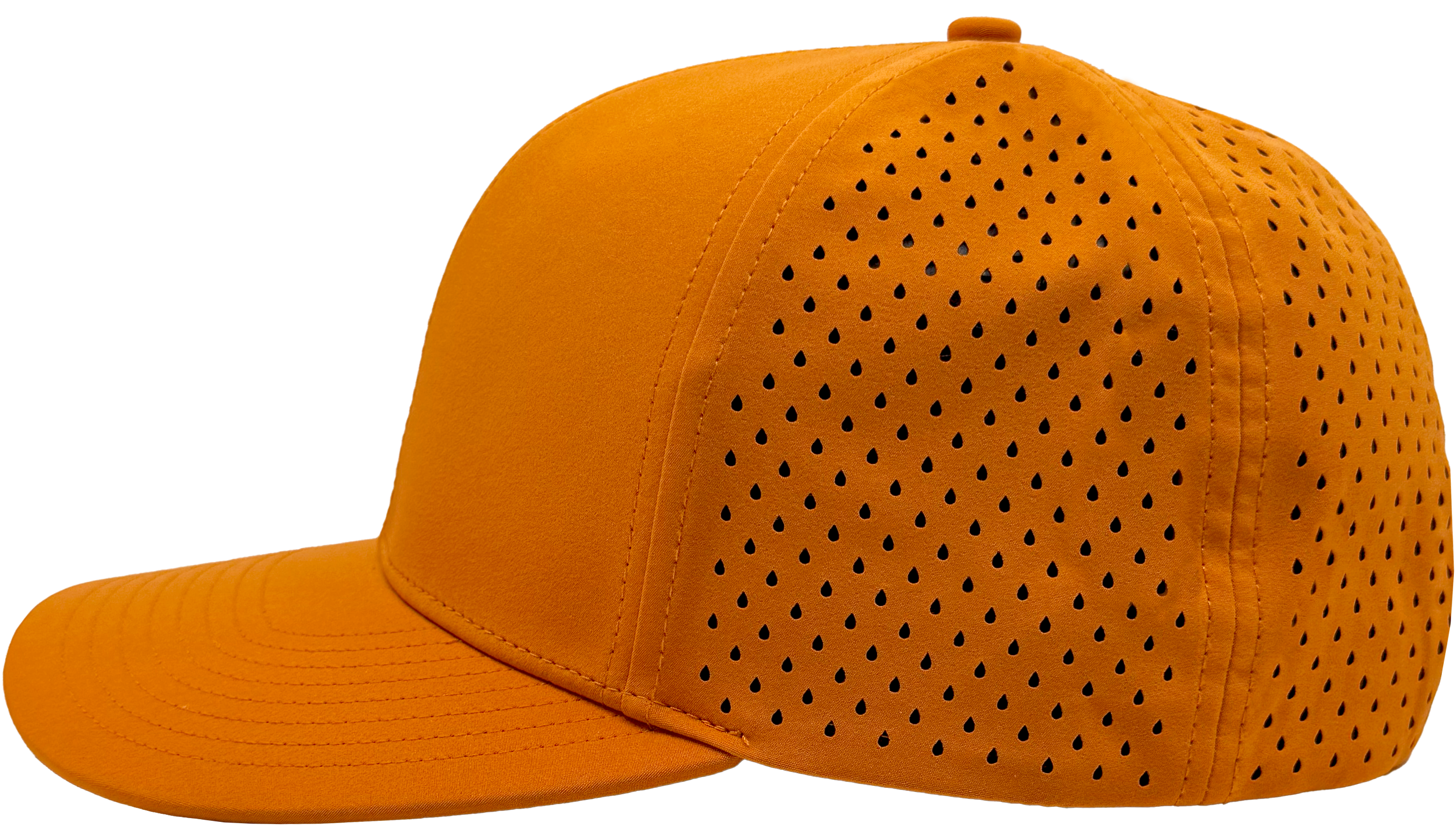 Custom hat 6 panel flat orange