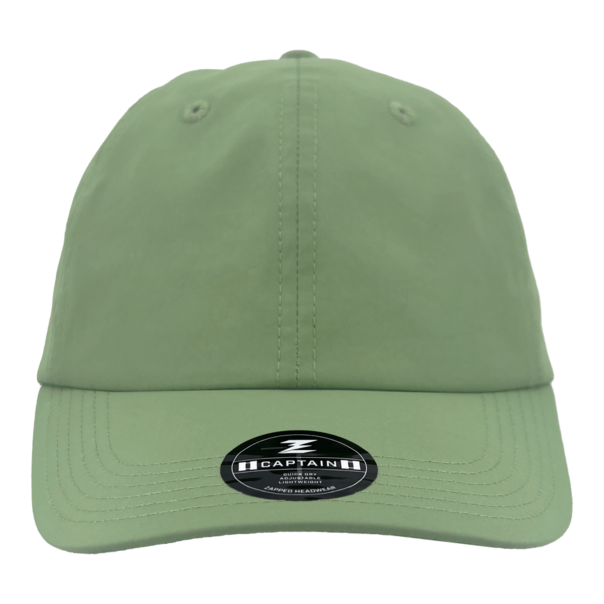 captain Custom Hat unstructured dad hat sage green