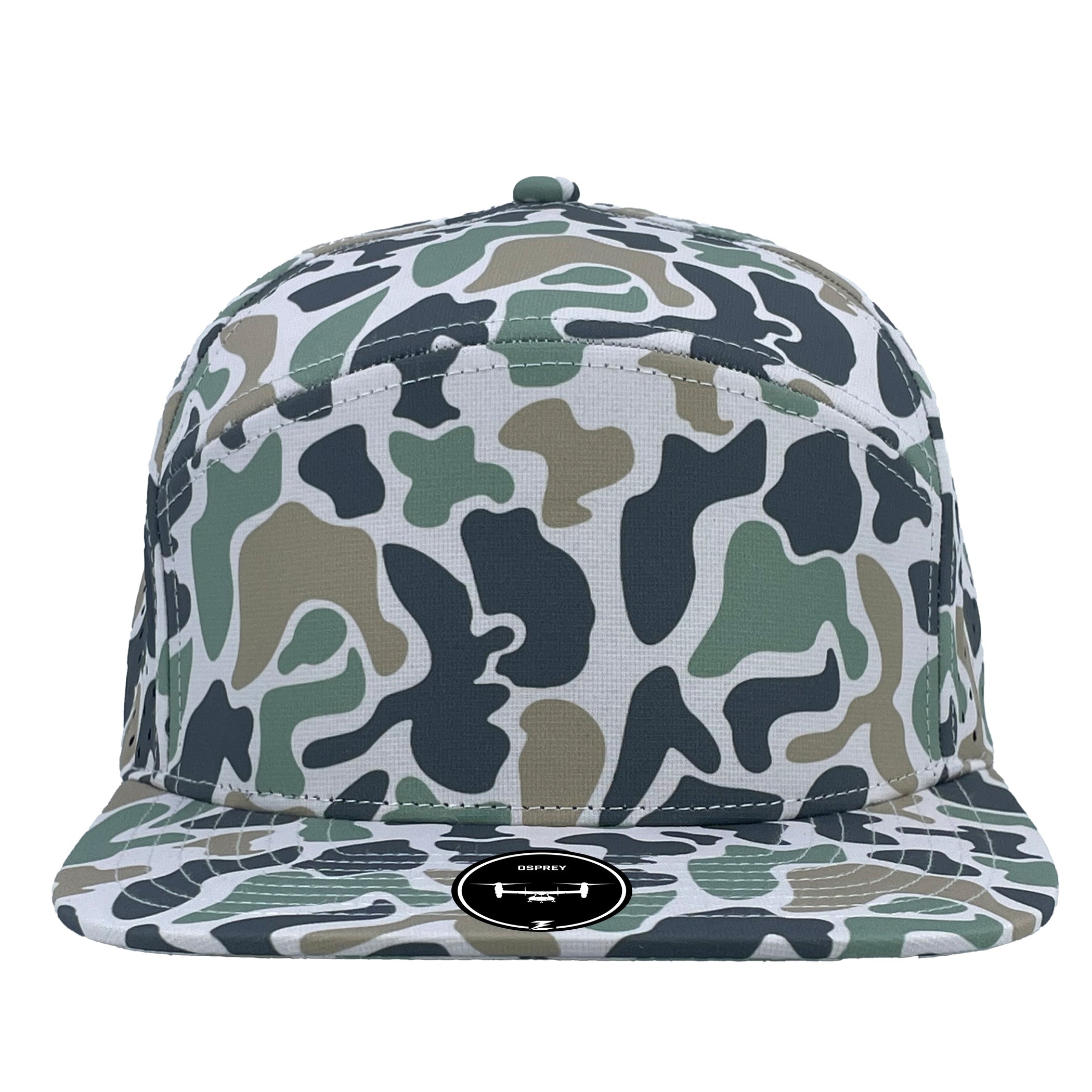 jungle camo osprey hat custom hat  front view