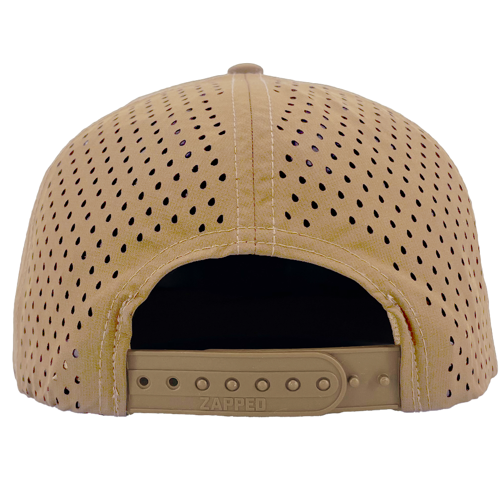 khaki Custom hat 6 panel