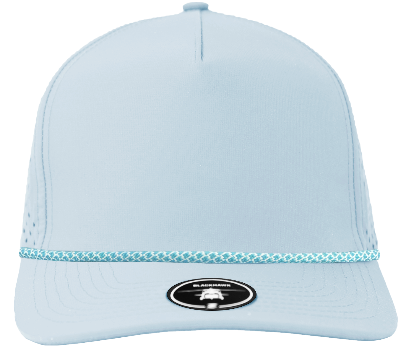 Custom Hat Blackhawk R+ columbia blue light blue chainlink