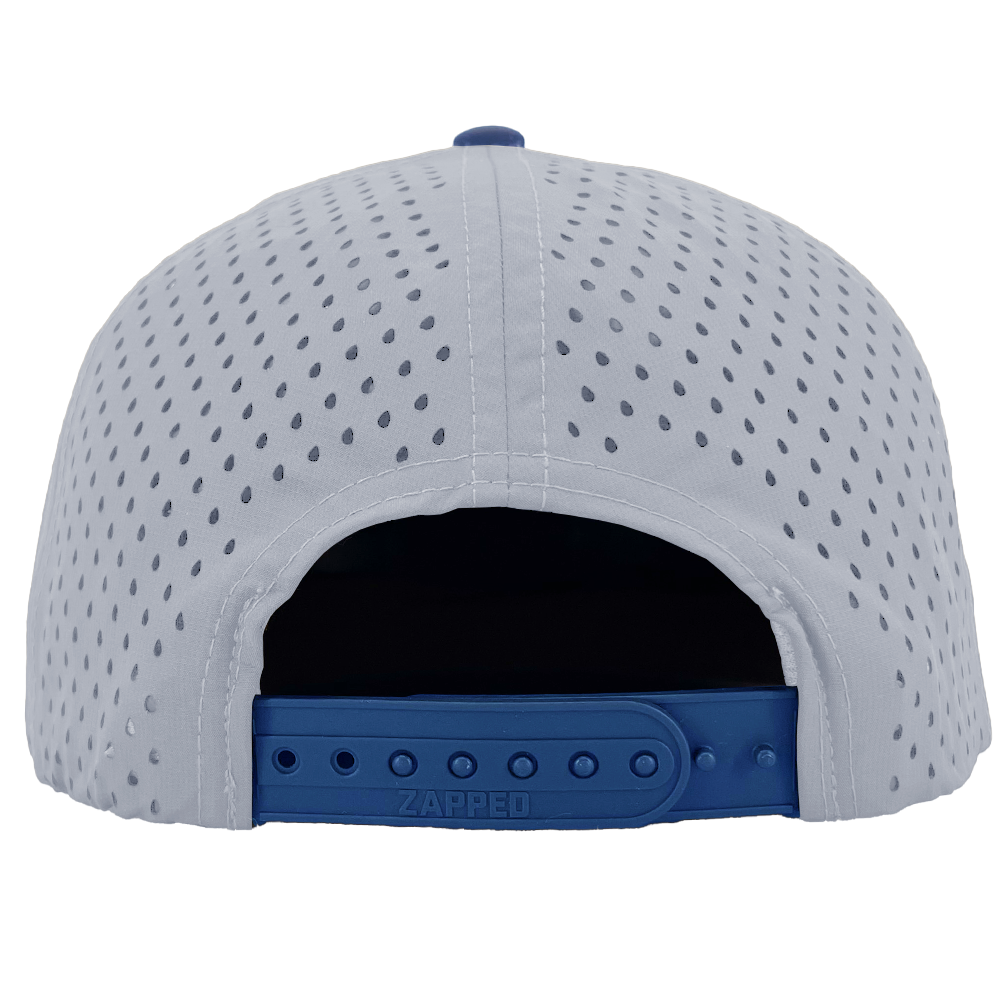 Custom hat for embroider 6 panel light blue royal blue
