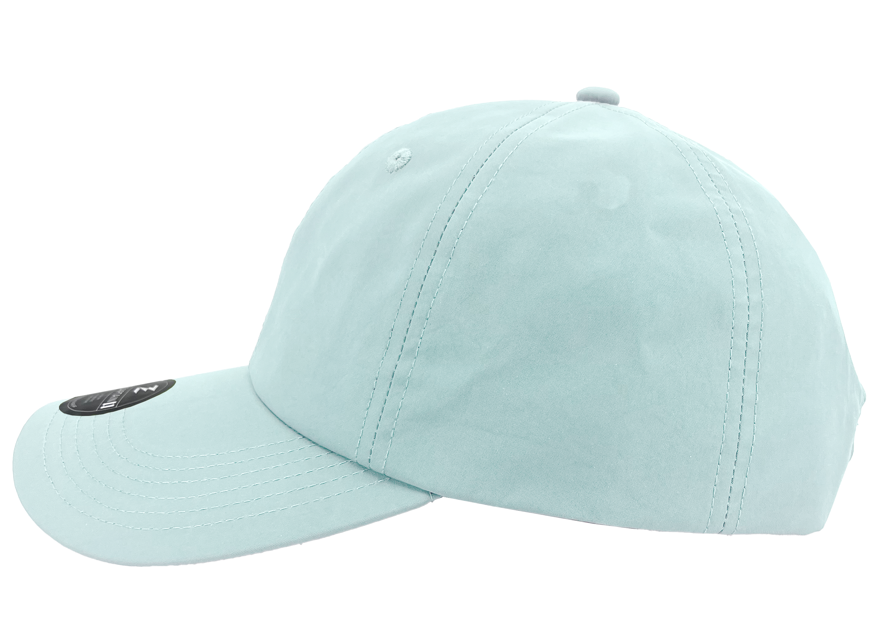 Custom Hat captain unstructured dad hat light blue