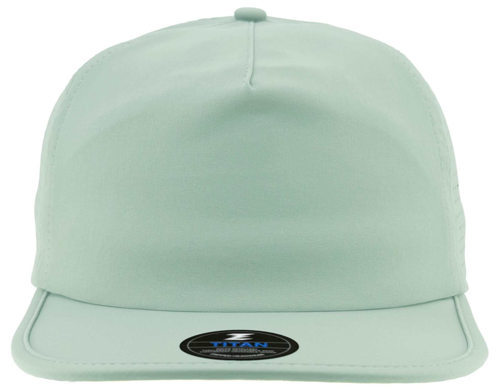 Mint dad hat buckram 5 panel crushable bill