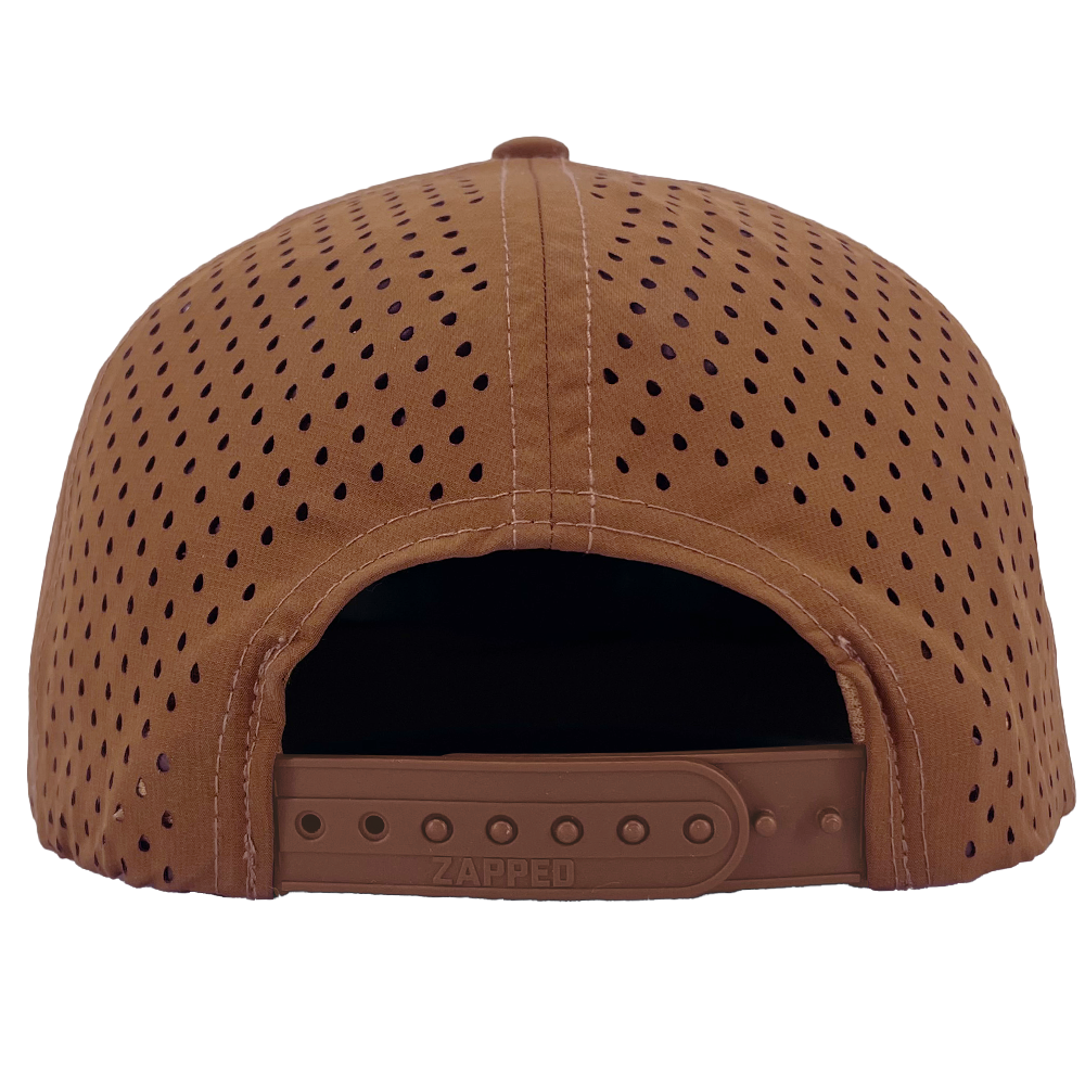 Custom hat 6 panel brown