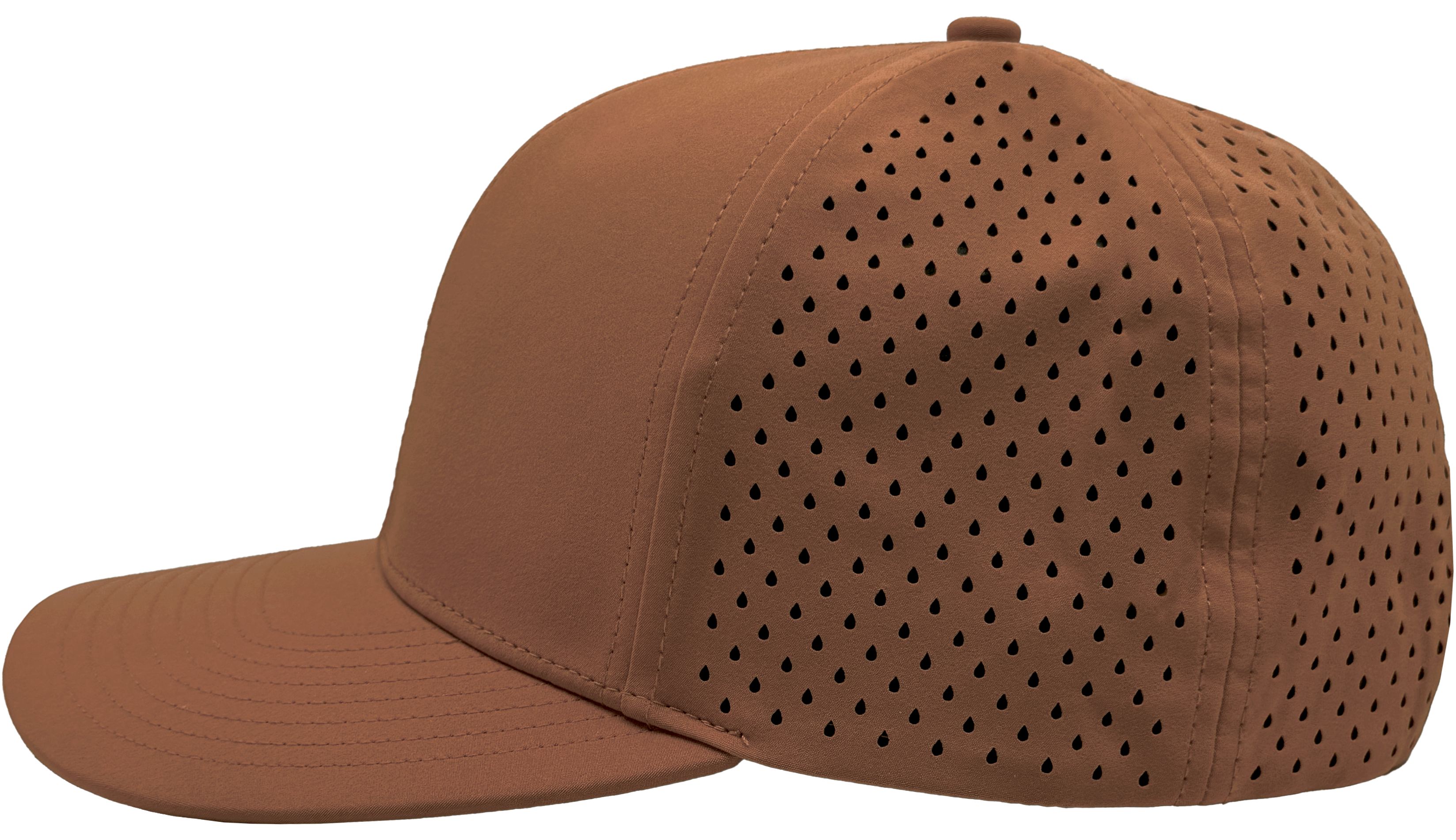Custom hat 6 panel brown