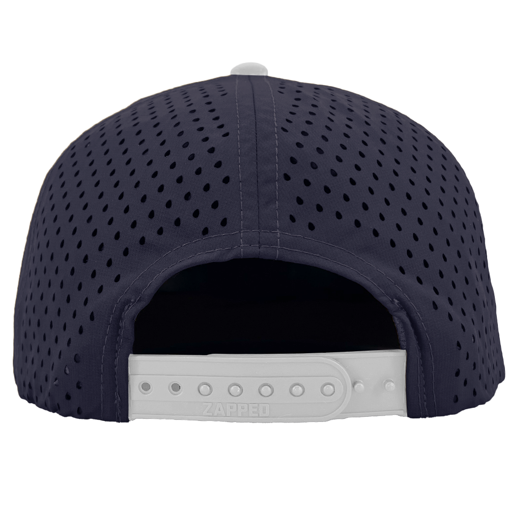 Custom hat for embroider 6 panel navy blue white