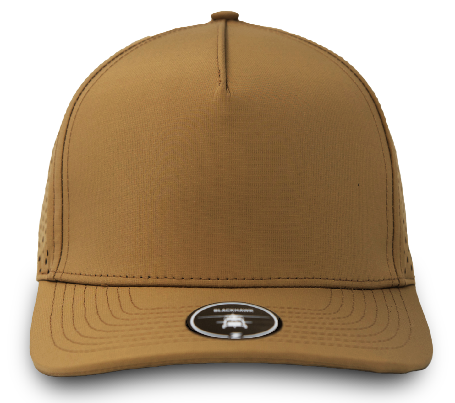 Blackhawk Custom Hat caramel 5 panel snapback hat
